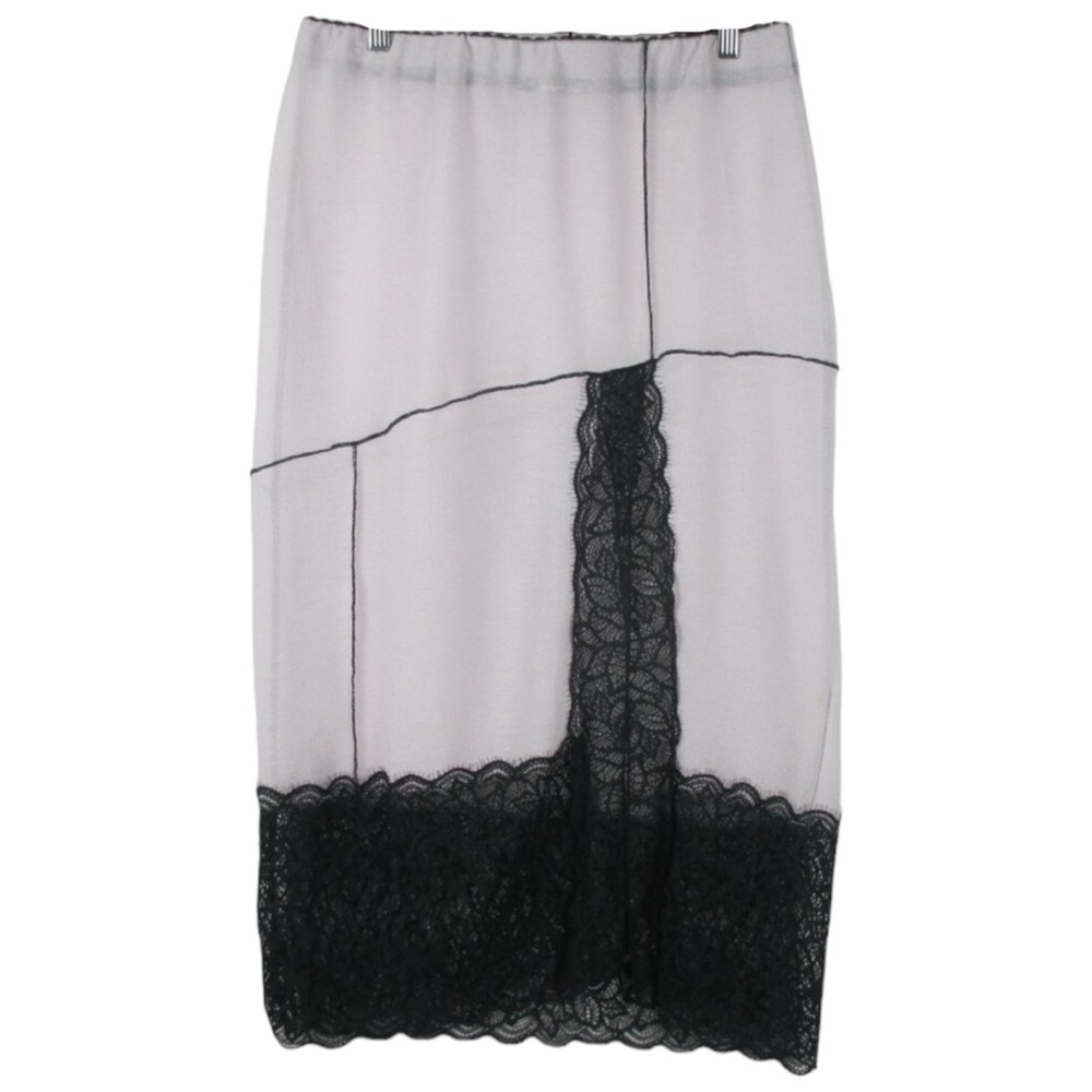 FREE PEOPLE INTIMATELY Into You Half Column Slip Size XS Pink Black Lace NWOT